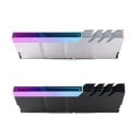 Lisämuistin jäähdytin 134 x 48 x 10 mm DDR4- ja DDR5-muistille ARGB-valaistuksella 3 pin 5 V ja synkronoinnilla emolevyn kanssa 6