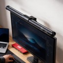 Listwa LED do monitora 44 cm Magnesowy uchwyt Dotykowe sterowanie 5 kolorów światła Płynne ściemnianie Czarna Zasilanie USB Do biura 5