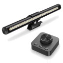 Listwa LED na monitor 44 cm Otoczny regulator z pamięcią Dotykowe sterowanie Płynne przyciemnianie Magnetyczny uchwyt Ra95 Czarna USB 1
