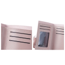 Liten damplånbok 11,5 x 9 x 1,5 cm Stängning med spänne Konstläder Flera färger Kompakt lösning för vardagligt bruk 3