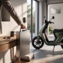 Lítiová batéria pre elektrický motocykel 60 V 20 Ah Hranaté puzdro so strieborným madlom Vrátane nabíjačky Čierna farba Náhradný akumulátor 60V 6