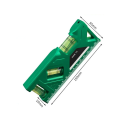 Livella 3in1 150 x 55 x 20 mm Strumento di misurazione compatto e preciso in plastica ABS Livella con bolle di livello Misurazione orizzontale verticale 2