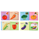 Livre en tissu mots anglais légumes 2