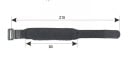 Ljuddämpare för gitarr, ukulele och elbas 215 x 80 cm Svart bomullstejp med kardborreband Dämpande rem för 7 till 10 strängar Antivibrerande 5