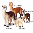 Llama Figurines 4 pcs 2