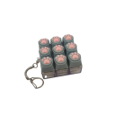 Llave con nueve suaves patas de gato de silicona Juguete antiestrés Llavero para mochila o oficina 5