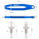 Llave de gancho ajustable para ejes del soporte central de la cadena de 165 mm M5 herramienta para el ajuste de calas SPD para bicicletas de carretera 2
