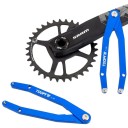 Llave de gancho ajustable para ejes del soporte central de la cadena de 165 mm M5 herramienta para el ajuste de calas SPD para bicicletas de carretera 4