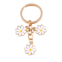 Llavero Aleación de Zinc Motivo Floral Llavero de Metal para Bolso Mochila Accesorio Decorativo Elegante 1