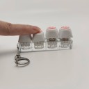 Llavero con cuatro suaves patas de gato de silicona Juguete antiestrés Llavero para mochila o móvil 5