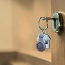 Localizador de chaves para iPhone 1 unidade Apple Find My Smart tag com reprodução de som e alerta Cinza Para animais de estimação, bagagem e carteira 4
