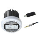 Lodné rádio Bluetooth prijímač MS-12RV FM a AM tuner USB AUX RCA výstup IPX5 vodotesné biele na loď jachtu obytný vůz a ATV i vírivku 2