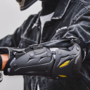 Loketní chrániče na motorku ochranné 34 x 17 cm pevná konstrukce černé pro motokros horskou cyklistiku a terénní jízdu 3