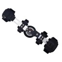 Loketní ortéza na levou ruku s kloubovým mechanismem nastavení úhlu 0-120° hliníková konstrukce délka 35-43 cm černá po operaci lokte 2