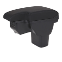 Lokietnik 35 x 16 cm do Nissana Juke i Infinitiego ESQ 2010–2019 Prawa dwuwarstwowa skóra ABS plastik Skrzynka z USB i USB-C do konsoli środkowej 2