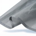 Lona de camping impermeável tarp com ilhós para fixação 3 x 3 m Tecido 15D com camada de silicone e PU Cinza Abrigo para camping e atividades 4