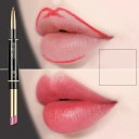 Long-Lasting Lipstick and Lip Liner 2-in-1 Matte Lipstick and Lip Contour Pencil Waterproof Cosmetics 12