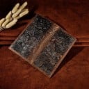 Long Leather Document Wallet with a Plastic Relief Design on the Front Card Slots and ID Window Size 18.5 x 9 cm 10