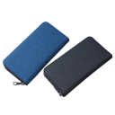 Long Men's Zip Wallet More Card and Banknote Slots Polyvinyl Synthetic Leather Elegant Everyday Accessory 4