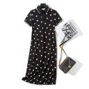 Long Polka Dot Dress 1