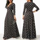 Long Polka Dot Dress 3