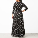 Long Polka Dot Dress 5