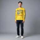 Long Sleeve Motocross Jersey with a Distinctive Lifebuoy and Anchor Design on the Chest and Text on the Sleeves for Off-Road Riding 2