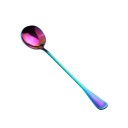 Long Tea Spoon in Rainbow Colour Glossy Surface with Colourful Sheens Slim Handle Stainless Steel Length 19.4 cm For Stirring Coffee and Tea 2