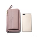 Long wallet made of PU leather and polyester with a wrist strap, zip fastening, front with a pointed flap, 19.5 x 10.5 x 4 cm 9