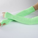 Long Women's Fingerless Gloves 7