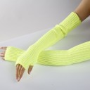 Long Women's Fingerless Gloves 8