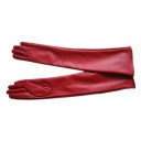 Long Women's Gloves Made of Artificial Leather 2