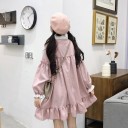 Loose Mini Dress with Ruffles 5