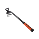 Lopatka na čištění plevele 37 cm 6 zubů nerezová ocel černá oranžová ruční zahradní nástroj pro odstraňování plevele 1