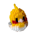 Loro tropical amarillo 7.6 x 10 x 6.5 cm Bloques de construcción micro mini modelo 3D para amantes de las aves Kit de construcción decorativa colorido y creativo 7