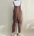 Lös jumpsuit för kvinnor med fickor 2