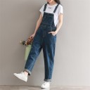 Løse damejeans med hagesmækker 2