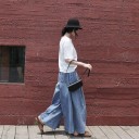 Løse retro jeans til kvinder 4
