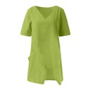 Losse asymmetrische top voor dames 10