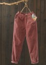 Losse damesbroek met elastische taille 8