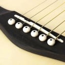 Lot de 12 chevilles de chevalet pour guitare acoustique avec extracteur de chevilles et sillet de chevalet Accessoires de guitare Remplacement 6