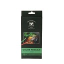 Lot de 12 crayons de couleur à l’huile en bois pour le dessin et l’esquisse Fournitures d’art pour les travaux artistiques scolaires et les techniques 1