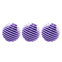 Lot de 3 balles de séchage 5,5 cm Boules TPR réutilisables pour adoucir le linge Gain de temps de séchage et d’énergie 2