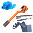 Lot de 5 brosses de nettoyage pour chaîne de vélo, en plastique, pour nettoyer la chaîne et le pignon des VTT, anti-poussière 9