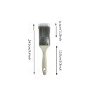 Lot de 5 pinceaux longs coniques en nylon de couleur café blanc pour la peinture, les grillades et l&#39;utilisation marine. Usage artistique et technique 2