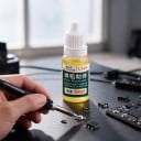 Lötflux für Aluminium 10 ml Ohne Spülung Flasche 6 x 2,1 cm Für Edelstahl, Kupfer, Nickel und verzinktes Blech Gelb Batteriebetrieben 3