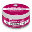 Lötpaste neutral 35 g Ohne Reinigungsbedarf Dose 2,5 x 5,5 cm Für Edelstahl, Kupfer und Aluminium Rosa Für Reparaturen von Elektronik und Leitungen 1