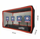 Lövődoboz 4 céllal és számlálóval 41 x 26,3 x 26,3 cm Elektronikus cél a Nerf pisztolyokhoz és hablövedékekhez Fényhatások 3