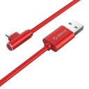 Λοξός καλώδιο USB σε USB-C / Micro USB / Lightning 3