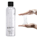 Lubrikační gel pro dospělé 200 ml Rozpustný ve vodě a snadno omyvatelný Velkoobjemová průhledná lahev s klapkovým uzávěrem Pro páry i pomůcky 2